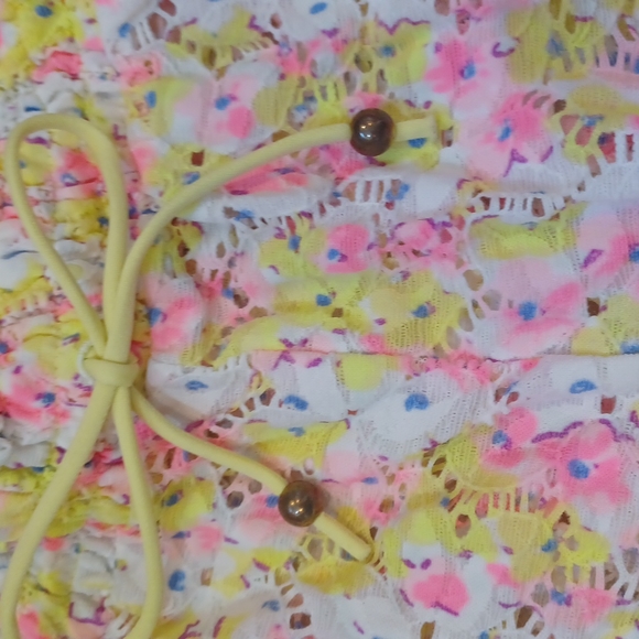 Victoria's Secret Pastel Crochet Knit Drawstring Shorts - Picture 4 of 6